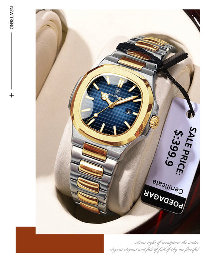 Luxury Square Watch for Woman Waterproof