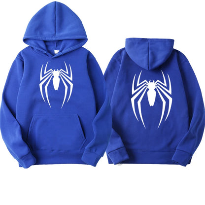 Hoodie Street Fashion Spider Print Sweatshirt