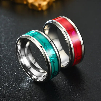 Stainless Steel Luminous Finger Rings