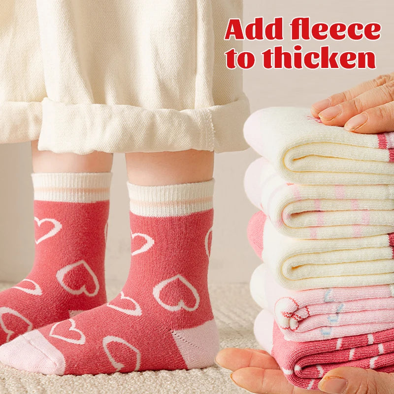 5Pairs Terry Socks for Girl S