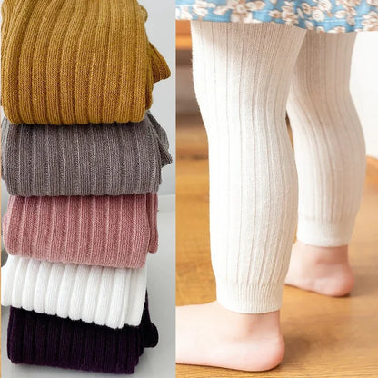 Children's Girls Boys Pants Knitted Leggings