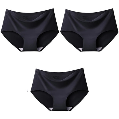 3Pcs/Set Large Size XXL Seamless Women Panties Mid-waist