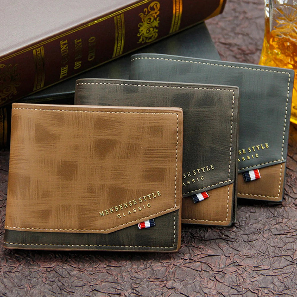 Short Men Wallets Slim Classic