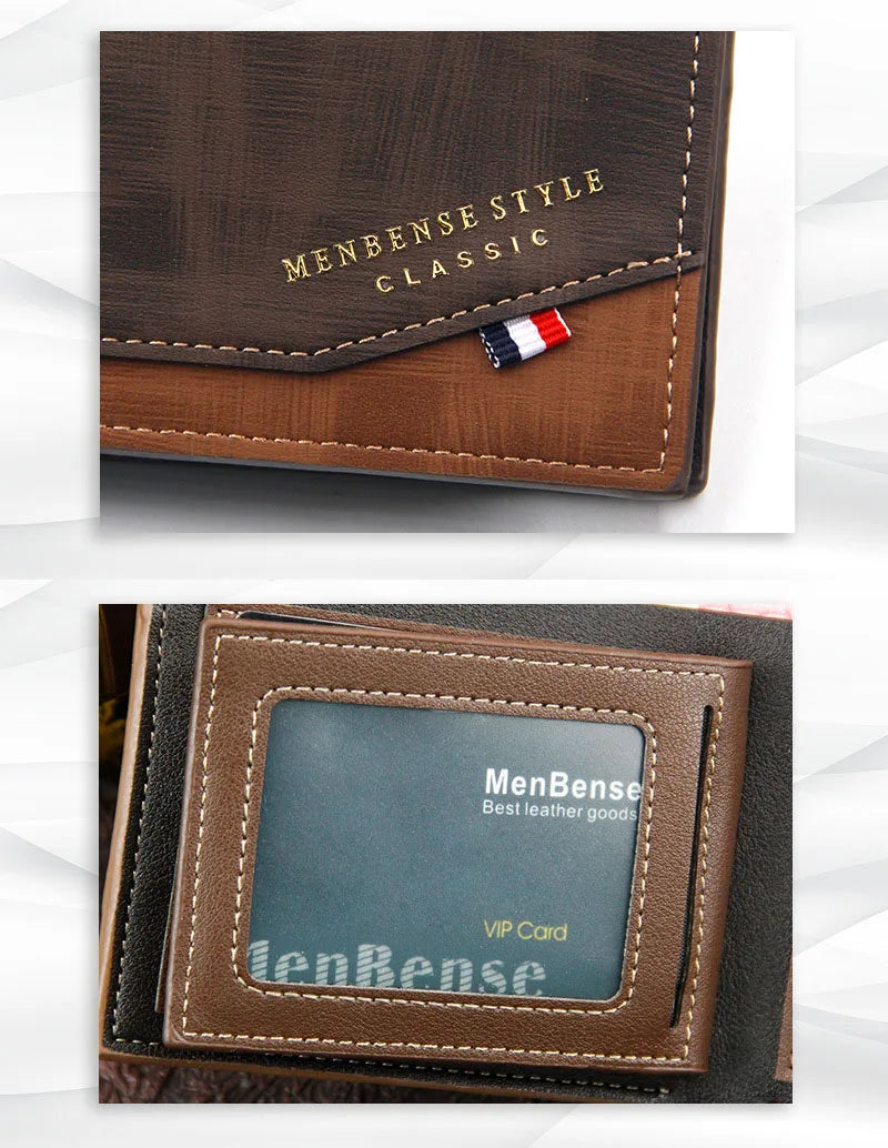 Short Men Wallets Slim Classic