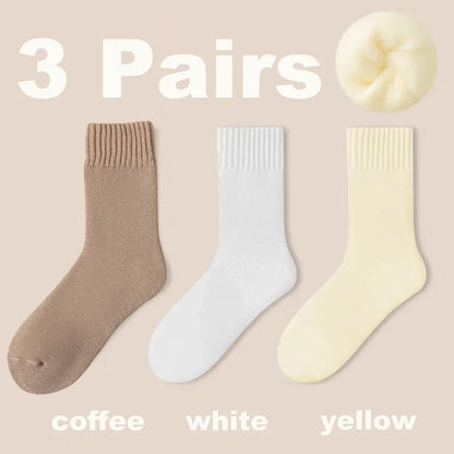 3 Pairs Women Socks Wool