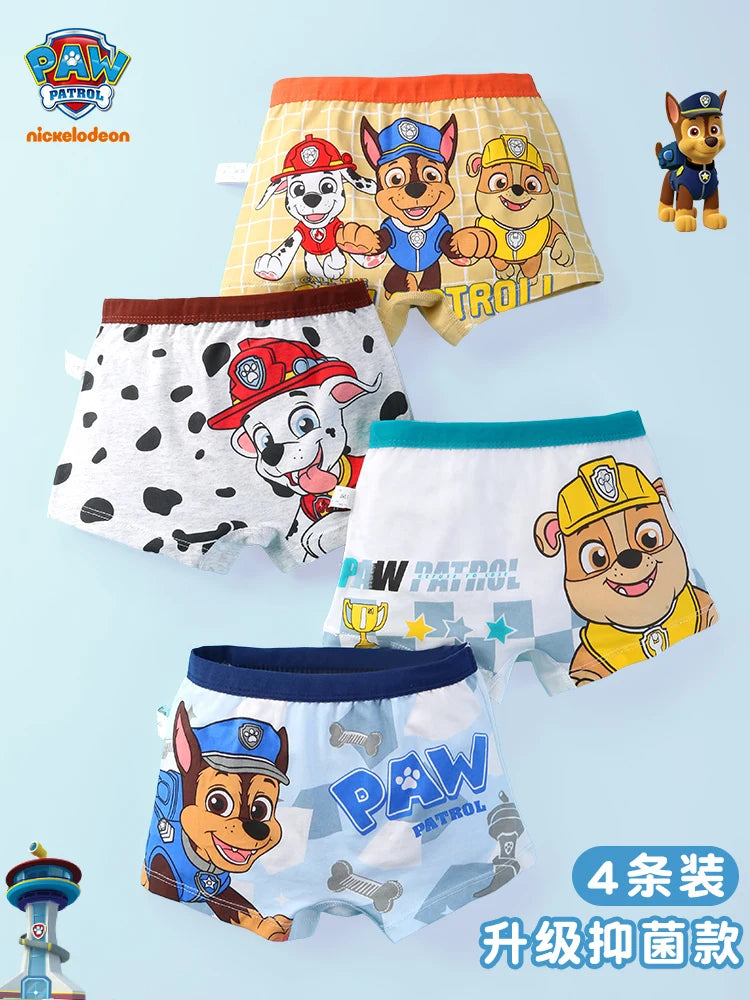 4PCS/SET Genuine Boys Underpants Cotton