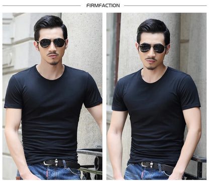 Men's Short Sleeve Top Quality Undershirt Cotton