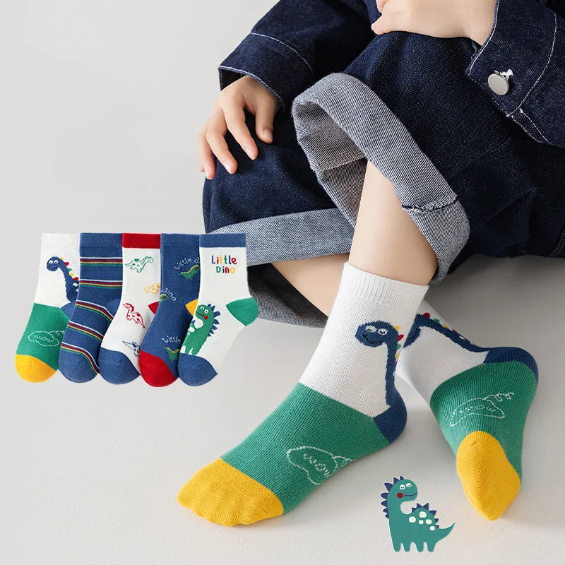 5 Pairs Autumn Winter New Style Children's Socks