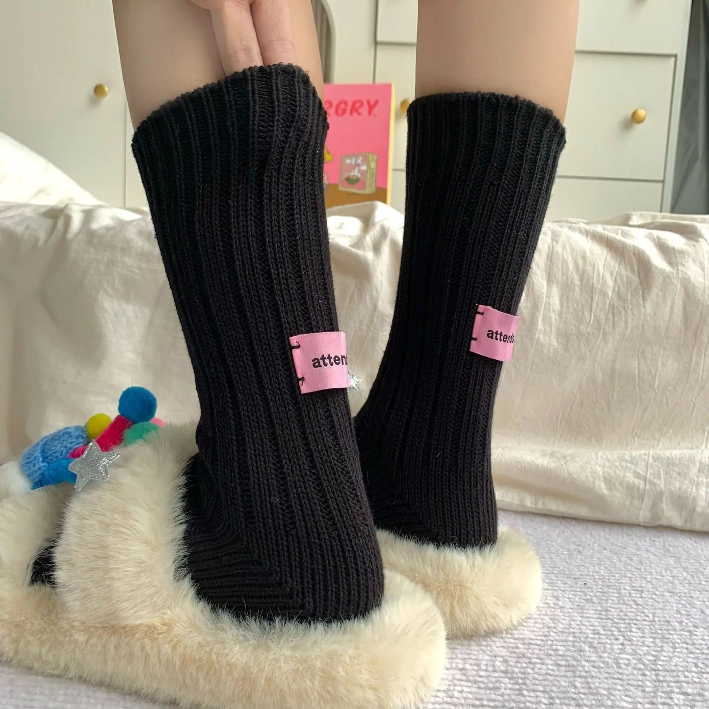 Middle Tube Socks Cotton