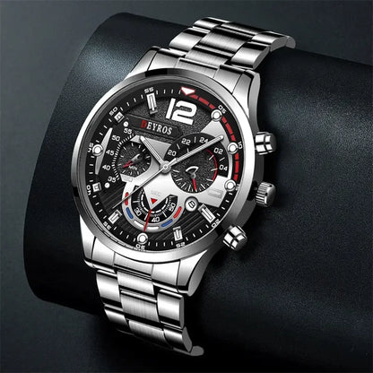 Fashion Men Watches Luxury Stainless Steel