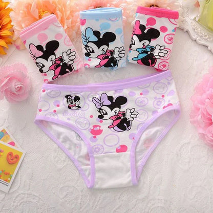 4pcs/Lot Girls  Underwear 100%Cotton Girls Panties