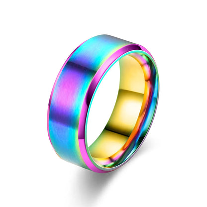 6 Colors Classic 8mm Tungsten Ring