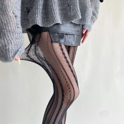 Women Sexy High Waist Fishnet Stockings