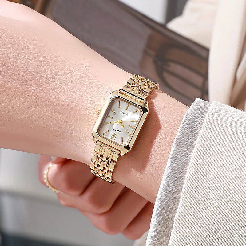 Brand Stainless Steel Strap Watch  Luxury Gift