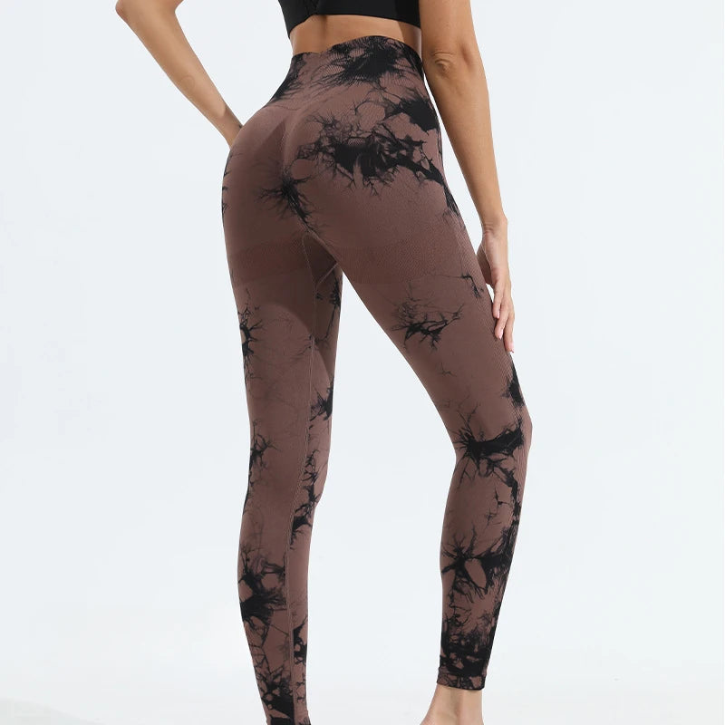 Tie-dye Gym Leggings Seamless