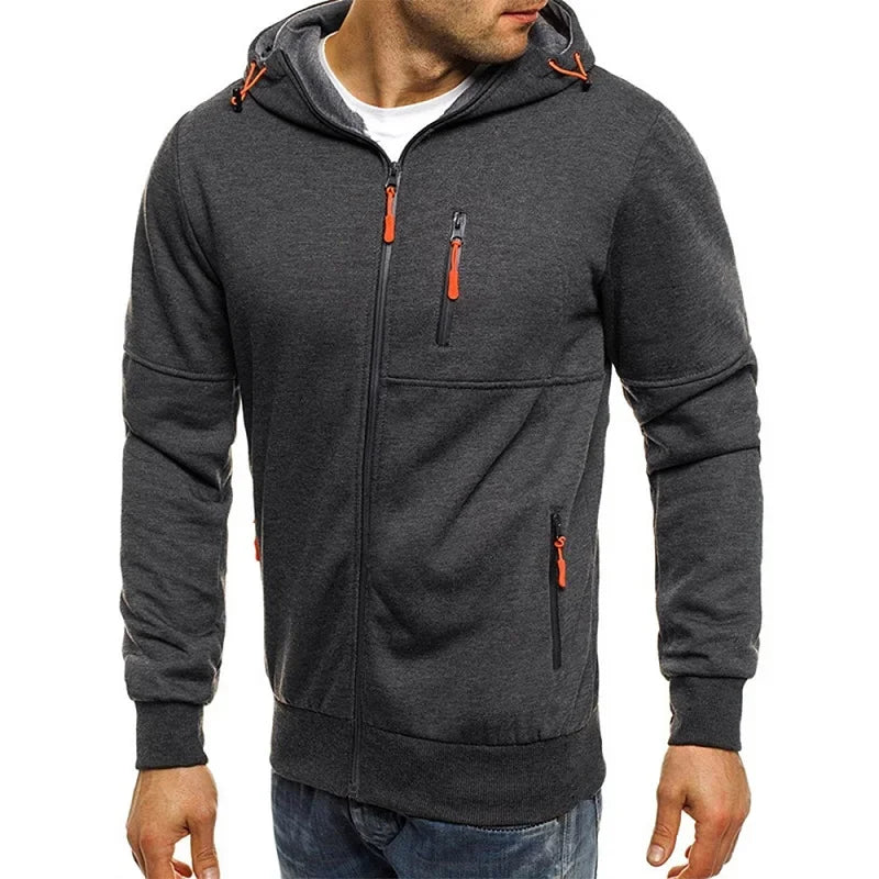 Hoodies Long Sleeve Sweatshirt Zipper