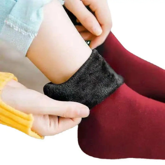 5Pairs/Lot Winter Warm Solid Women Socks