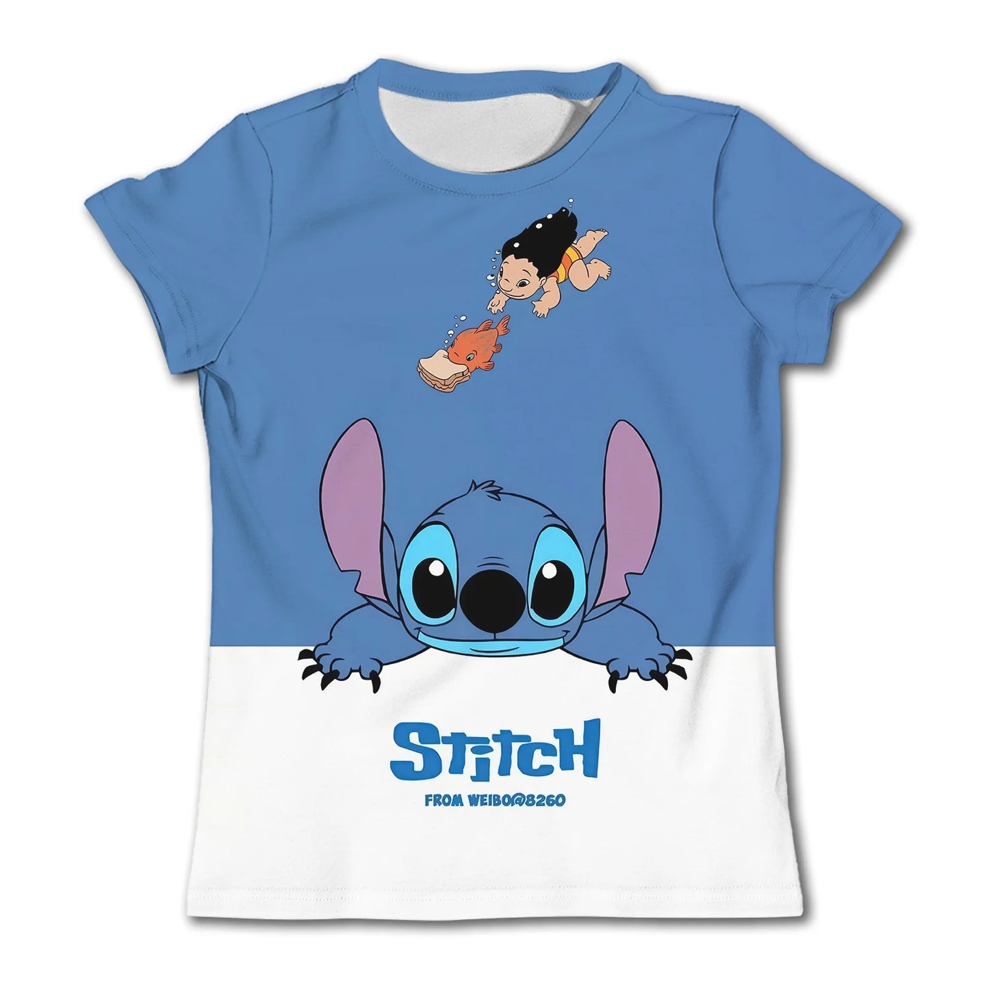 3-4Y Girls Disney Stitch T Shirts Summer