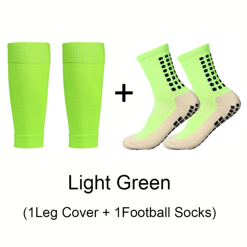 Clearance_2 Pairs Anti-Slip Breathable Fitness Football Socks