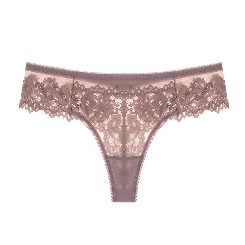 Lace Thong Women Lace Low Waist Panties