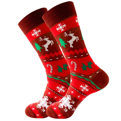 1 Pair Cartoon Santa Claus Men's Socks