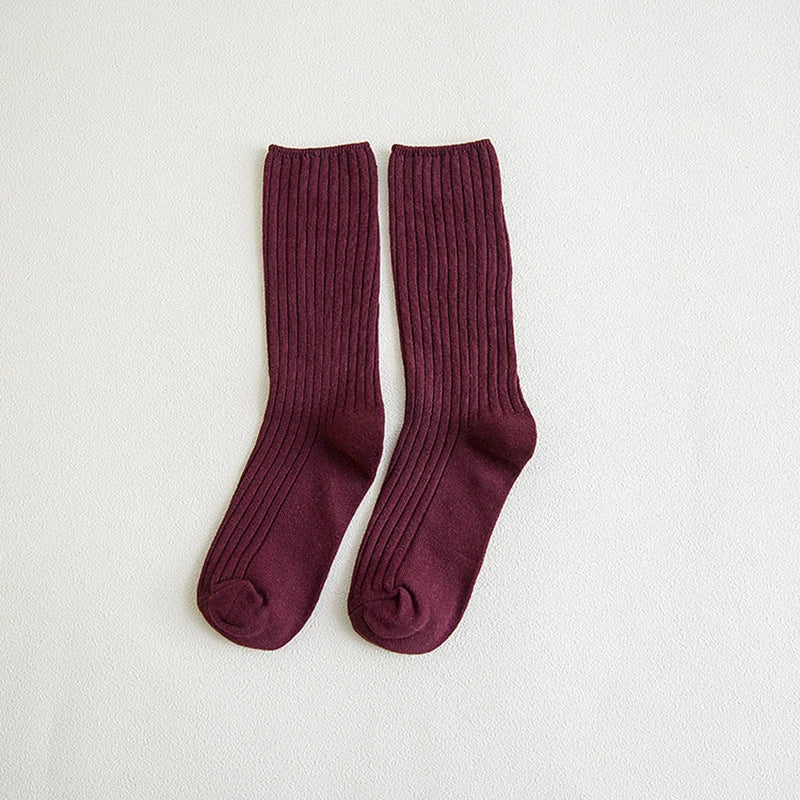 1 Pair Retro Women Cotton Socks