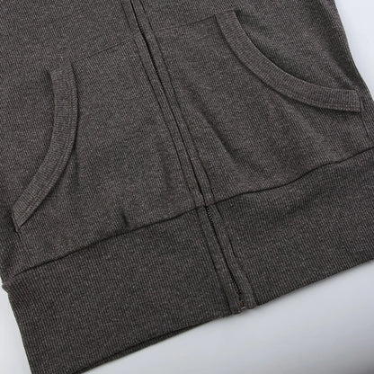 Casual Streetwear Basic Hooded