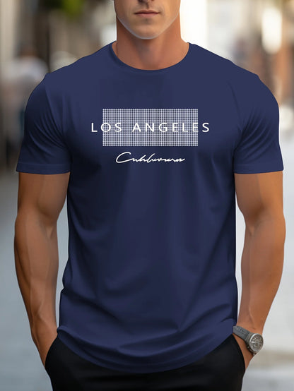 Men's 100% cotton summer loose fit large Los Angeles