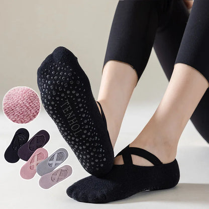 Yoga Socks Women Cotton Silicone Non-slip