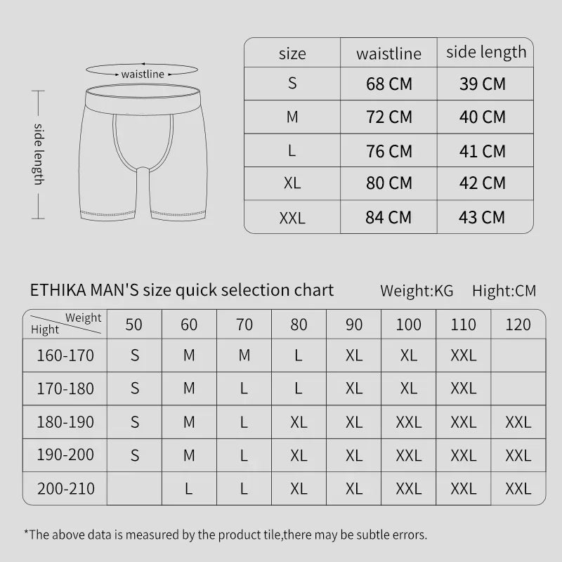 6Pcs Fashion Print Men Underwear Boxer