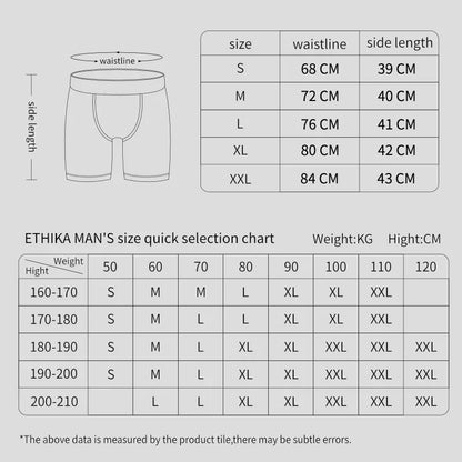 6Pcs Fashion Print Men Underwear Boxer