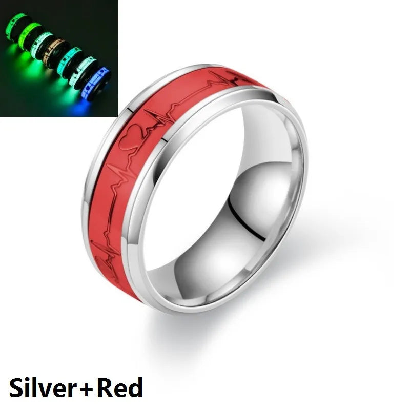 Stainless Steel Luminous Finger Rings