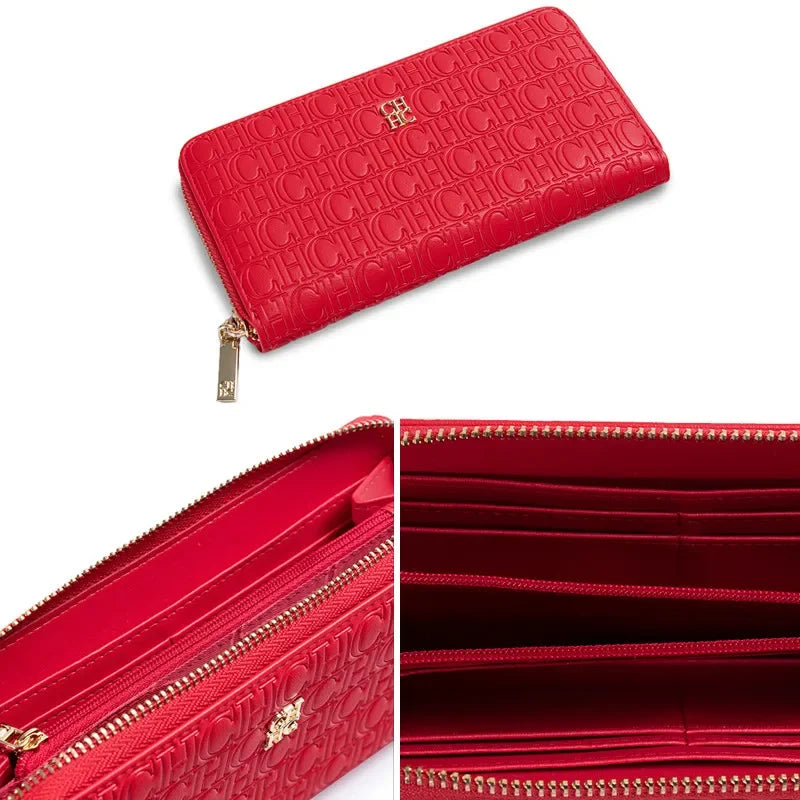 CH Women's Solid Color Long Wallet