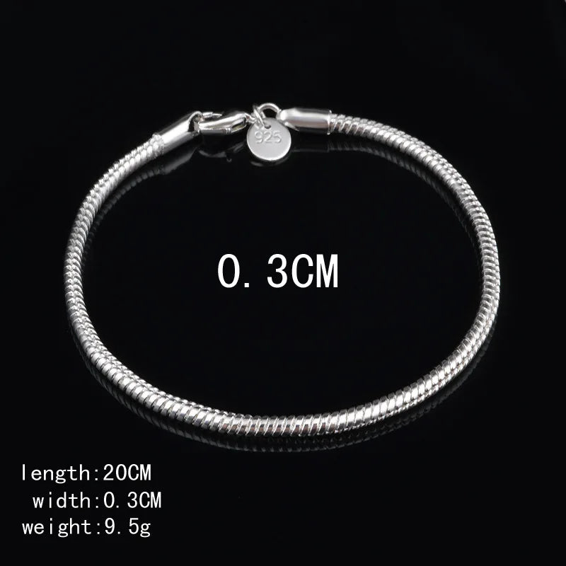 New High quality 925 Sterling Silver 4MM