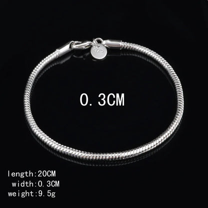 New High quality 925 Sterling Silver 4MM