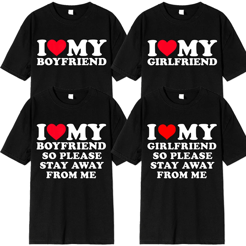 I Love My Boyfriend & I Love My Girlfriend T Shirt