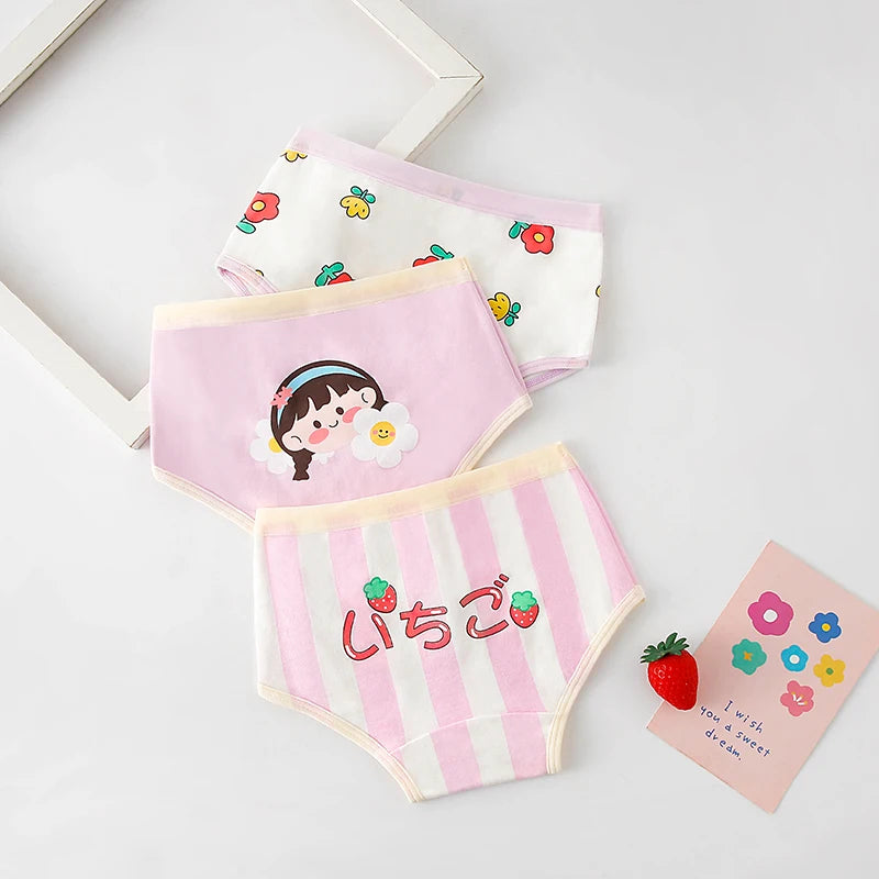 3Pcs/lot Kids Panties 7 Collections Chirdren's Underwear