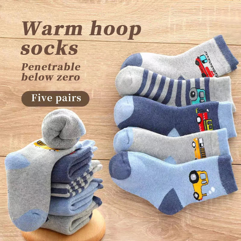 5Pairs  Terry Socks for Children