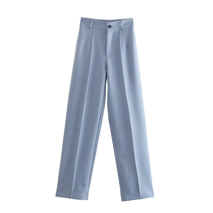 Chic Fashion Office Wear Straight Pants