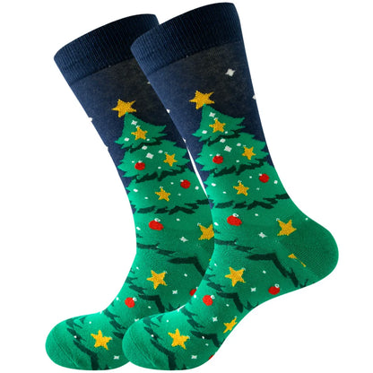 1 Pair Cartoon Santa Claus Men's Socks