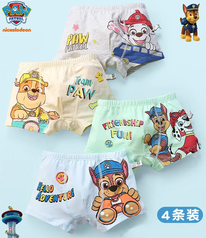 4PCS/SET Genuine Boys Underpants Cotton