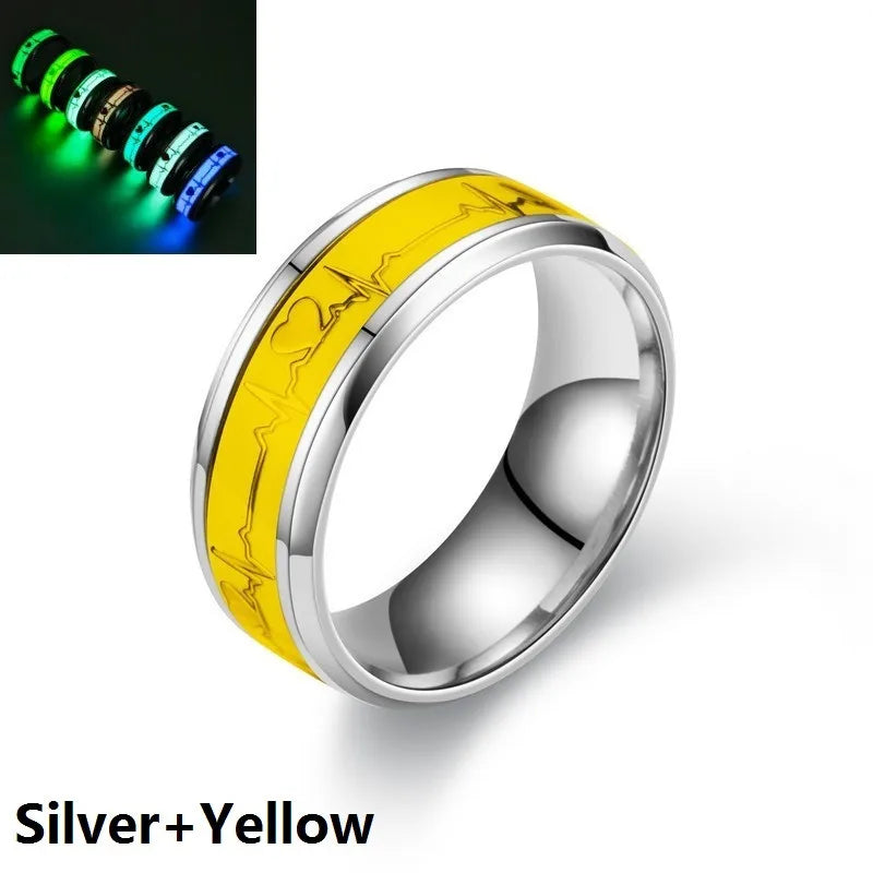 Stainless Steel Luminous Finger Rings