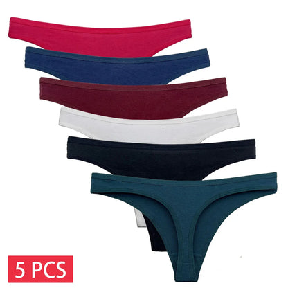 5 PCS/Set Cotton Panties G-String