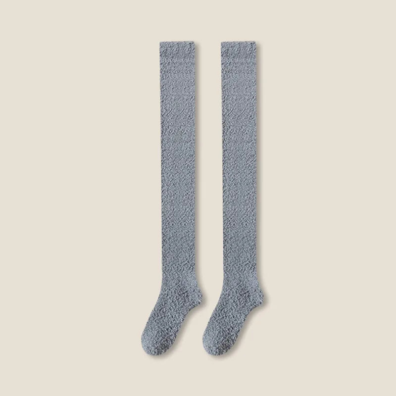 Winter Warm Coral Fleece Over-knee High Socks