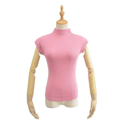 Summer Sexy Turtleneck Sleeveless T-Shirts