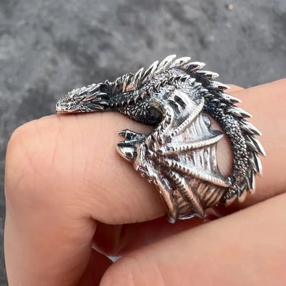 Dragon Rings Gothic Punk Style