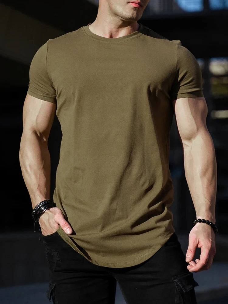 Muscle Fitness T-shirt Summer