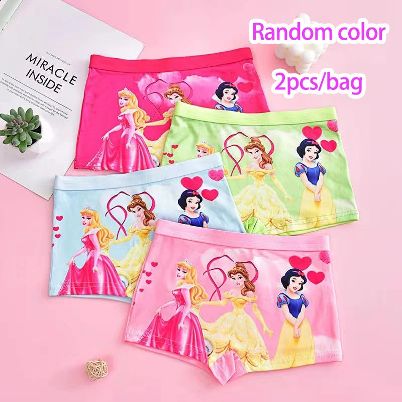 2pcs/Bag New Girl Underwear Anna Elsa princess Cartoon