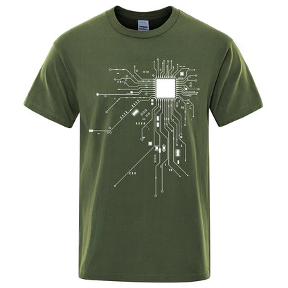 CPU Processor Circuit Diagram T Shirt