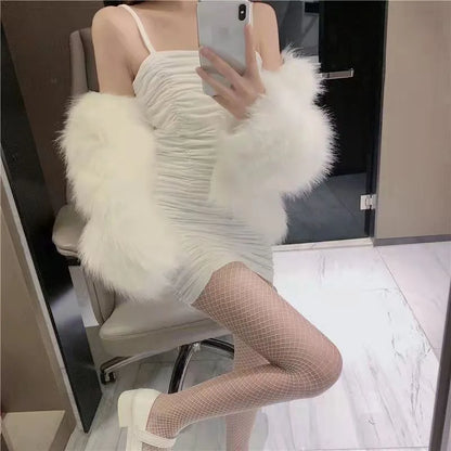 Women Sexy High Waist Fishnet Stockings